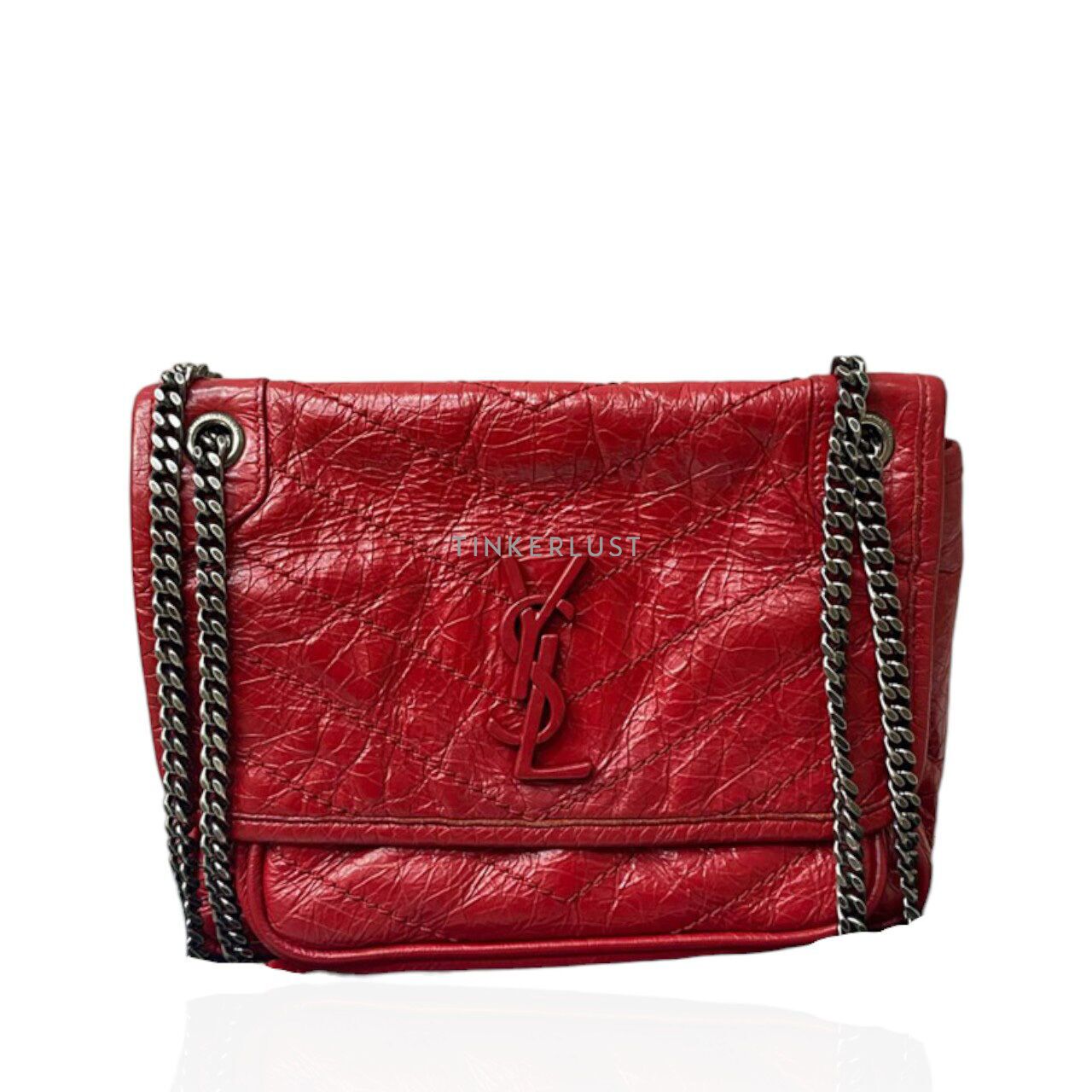 tas shoulder bag Saint Laurent Niki BB Red 2019 RHW Shoulder Bag Tinkerlust